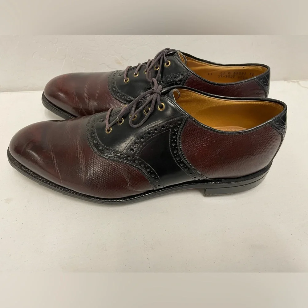 JOHNSTON & MURPHY ARISTOCRAFT Made in USA Vintage Saddle Golf Shoe Size‎ 11